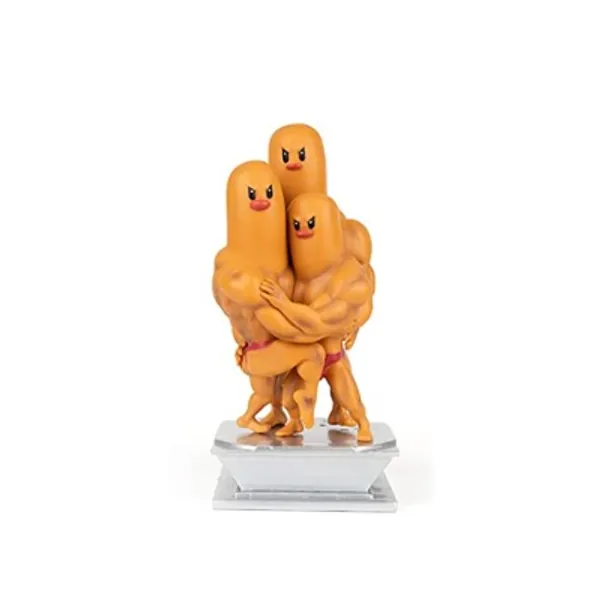 Anime Action Figure GK Dugtrio Hunk Muscleman Figure Figurine Bodybuilding Series PVC Collection Model Toys Decoration Gifts！