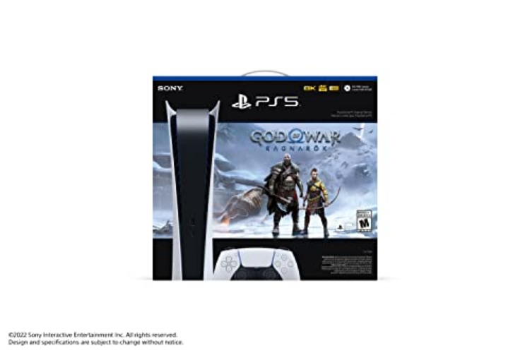 PlayStation 5 Console - Digital Edition - God of War Ragnarök Bundle