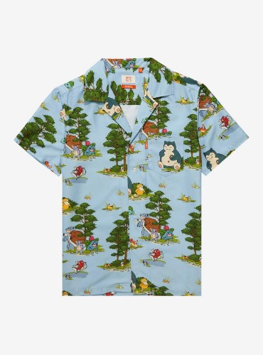 OppoSuits Pokémon Forest Allover Print Woven Button-Up - BoxLunch Exclusive