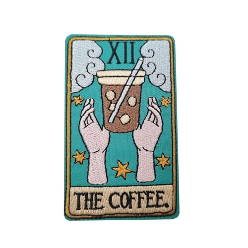 Wikineon Coffee Iron on Patches for Backpacks Iron on Patches for Clothes Backpack Patches Custom Patches Iron on Patch Iron patches Hat Patches DIY Accessories Patches for Clothes Backpacks Hats Jean