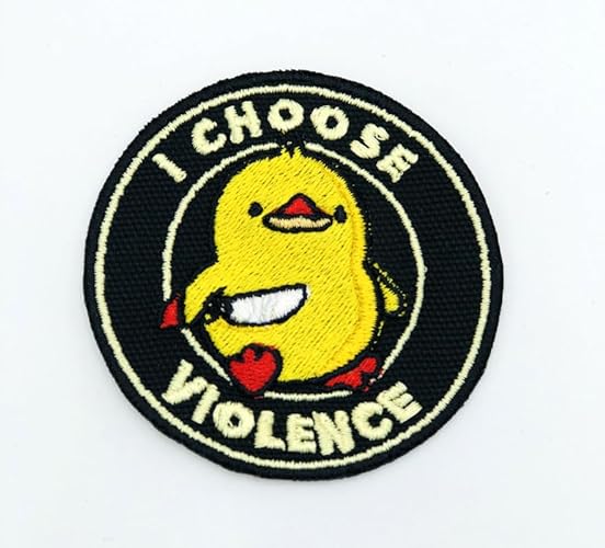 I Choose Violence Embroidered Patch Badge Applique Iron on
