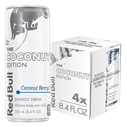 Red Bull Coconut Edition Energy Drink, 8.4 Fl Oz Cans, (Pack of 4) - Coconut - 8.4 oz., 4pk