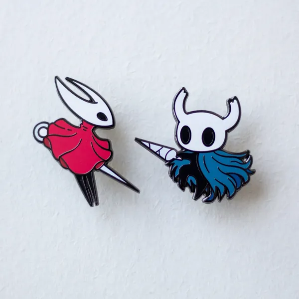 Hornet & The Knight Hard Enamel Pins