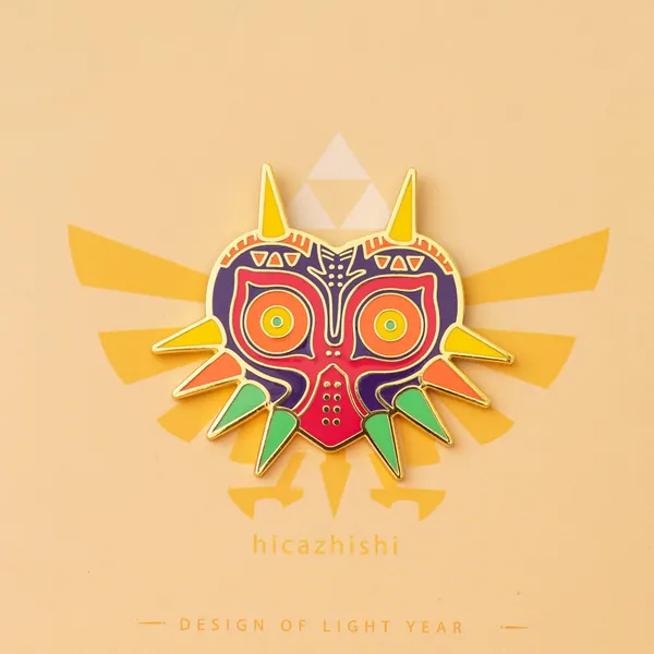 Majora Mask Zelda Original Pins- Homemade Majora's Mask Hard Enamel Pin Gift for Zelda lover