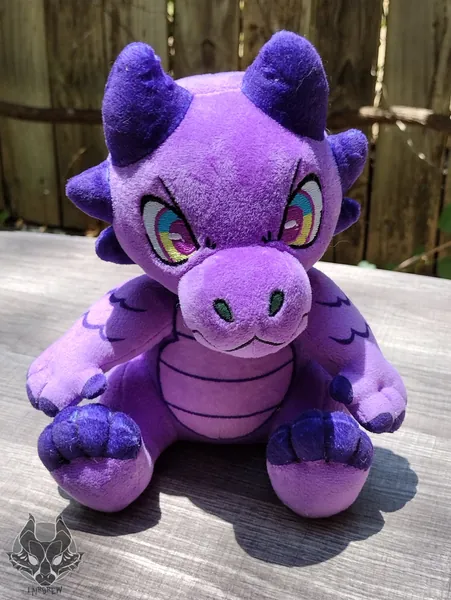 PURPLE Kobold Plushie - PRE-ORDER - Dungeons & Dragons Inspired Stuffed Animal ttrpg Plush Toy - Lavender Belly Soft Scaly Monster Anthro