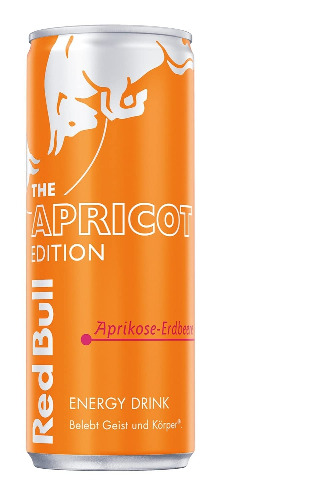Red Bull Energy Drink Apricot Edition - 24er Palette Dosen - Getränke mit Aprikose-Erdbeer-Geschmack, EINWEG (24 x 250 ml) - Aprikose Erdbeere 250 ml (24er Pack)