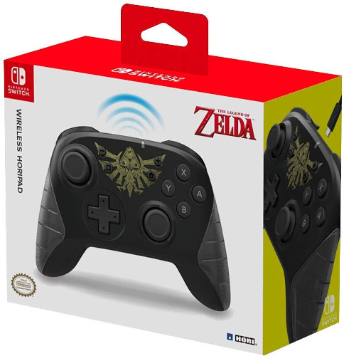 HORI Kabelloses Horipad (Zelda) Controller für Nintendo Switch - Offiziell Lizenziert - Zelda Single