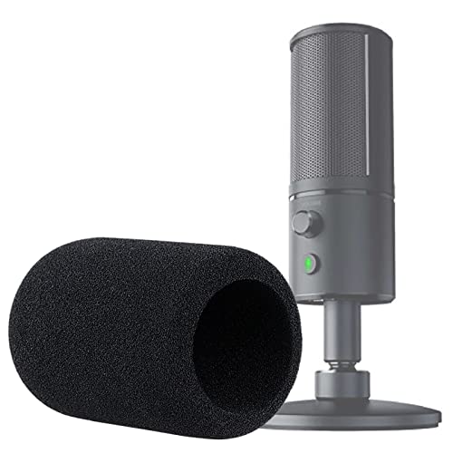 Foam Microphone Windscreen - Mic Cover Pop Filter Customized for Razer Seiren X Streaming Microphone - Foam cover