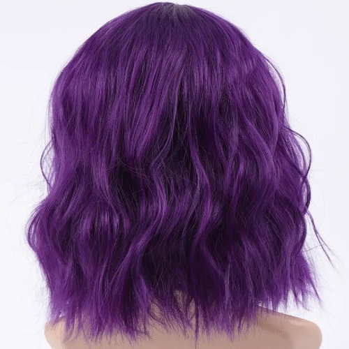 Vibrant Heat-Resistant Wigs for Cosplay and Kawaii Styles - Dark Purple Wig