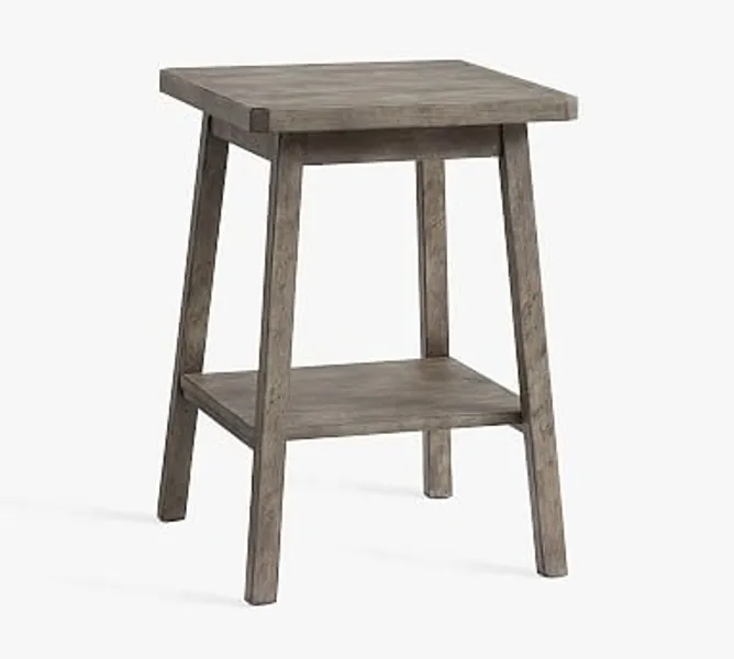 Mateo End Table in Salvaged Grey