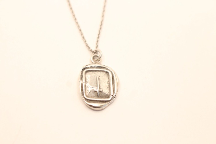 Pyrrha 925 Silver Pendant necklace Dagger 18 &#034; Chain - Sterling silver