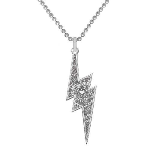 Medium Lightning Bolt Pendant Necklace by CarterGore