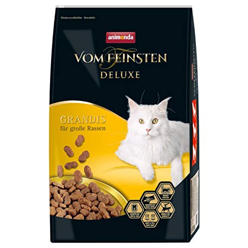 Animonda vom Feinsten Deluxe Grandis Katzenfutter für ausgewachsene Katzen großer Rassen 10 kg mit großem Kibble zum langsamen Fressen