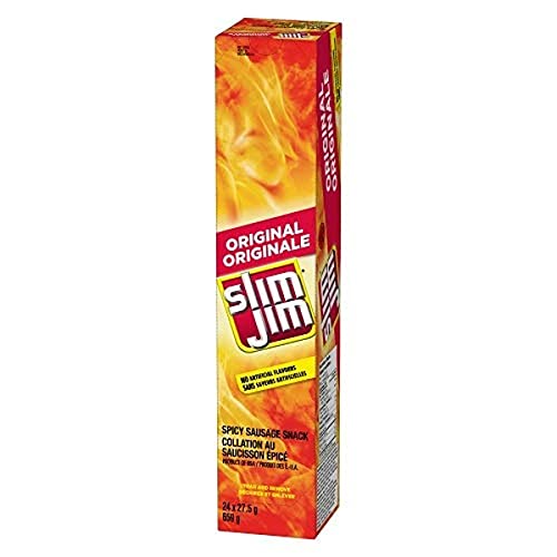 Slim Jim Giant Pantry Pack - Original (659g (24 x 27.5g), 1 Count) - Original - Laydown Caddy