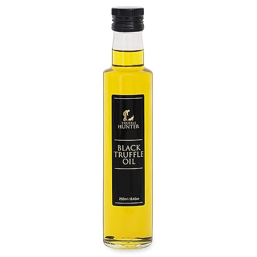 TruffleHunter - Black Truffle Oil - Extra Virgin Olive Oil for Cooking & Seasoning - 8.45 Oz - Traditional - 8.45 Fl Oz (Pack of 1)