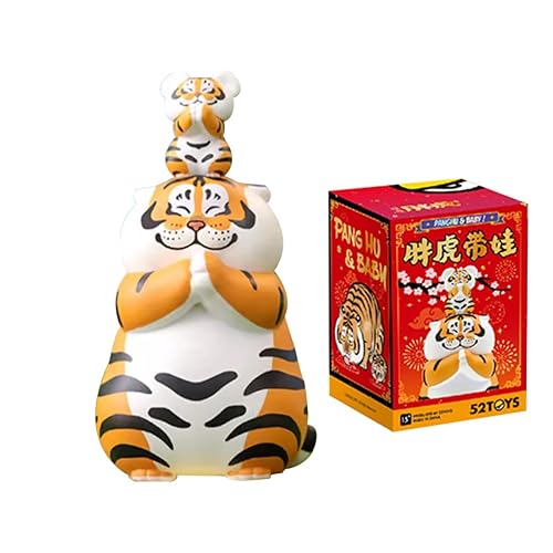 Aven Rabbit Panghu with Baby Series 1 Blind Box Figures, Mystery Box Random Design Toys Girl Birthday Gifts Christmas Collectible Toy for Desk Accessories, 1PC - Panghu With Baby Series 1 - 1 PC