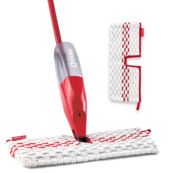 O-Cedar ProMist MAX Microfiber Spray Mop Removes 99% of Bacteria with just Water, Features 1 Extra Refill