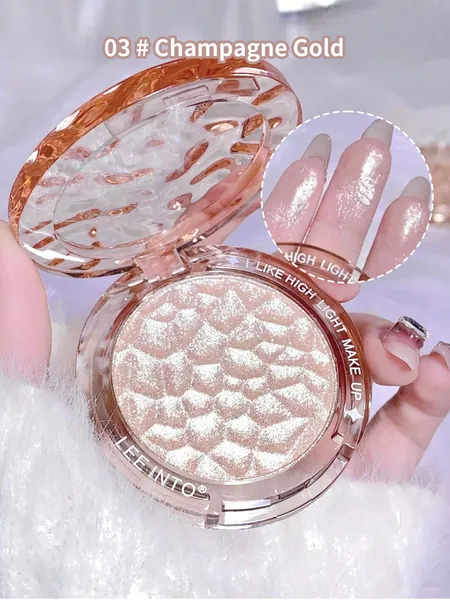 Creme Em Pó Único Iridescente E Cintilante De Alta Luminosidade Para Efeito Iluminador De Longa Duração E Fácil De Aplicar Com Resultados Duradouros E Brilhantes