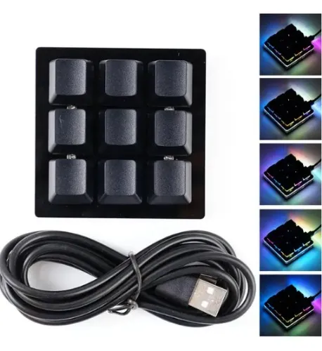 9/16 Teclas Teclado Mecânico RGB Personalização Macro Teclado Personalizado Teclado Gamer Sayo Dispositivo Atalho Teclado Programável