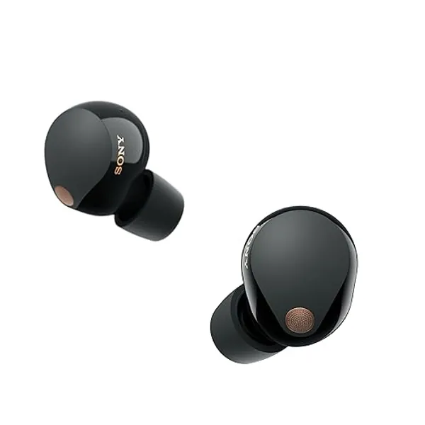 Sony WF-1000XM5 The Best Truly Wireless Bluetooth Noise Cancelling Earbuds Headphones with Alexa Built in, Black - Black