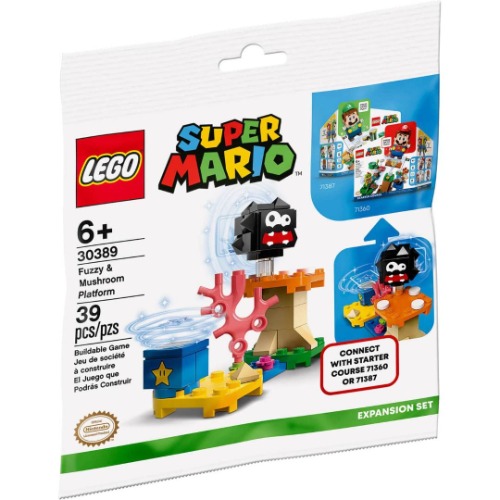 LEGO Super Mario Fuzzy and Mushroom Platform Polybag Set 30389 (Bagged)