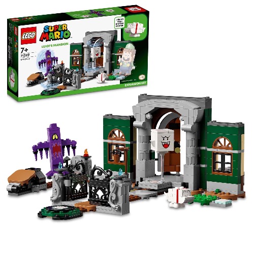 LEGO 71399 Super Mario Luigi’s Mansion Entryway Expansion Set, Buildable Game Toy with Polterpup, Bogmire and Boo Figures