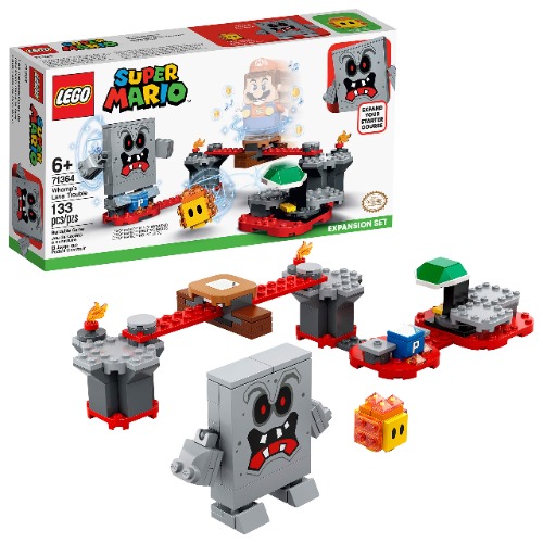LEGO Super Mario Whomp’s Lava Trouble Expansion Set 71364 Building Kit; Toy for Kids to Enhance Their LEGO Super Mario Adventures with Mario Starter Course (71360) (133 Pieces)