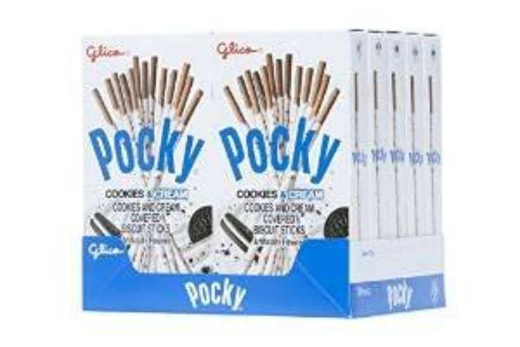 Glico Pocky Biscuit Sticks, Cookies & Cream, 1.41 oz ( Pack of 10 )