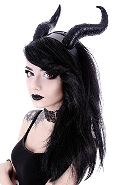 Restyle Gothic Hair Headband Maleficent Horns Nu Goth