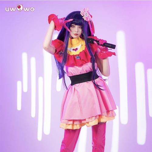 Uwowo Collab Series: Anime Oshi no Ko Cosplay Hoshino Ai Cosplay Costume Lolita Dress - XL