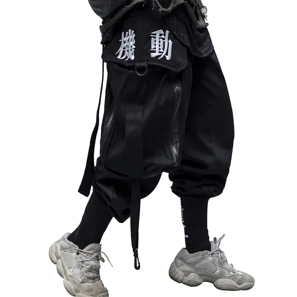 Niepce Inc Men's Japanese Streetwear Techwear Cargo Pants - X-Large
