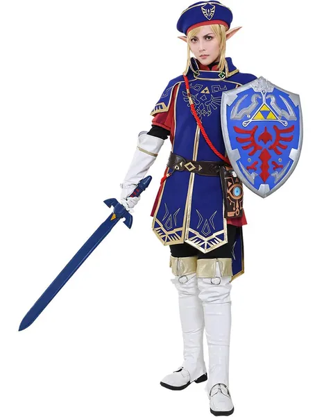 miccostumes Men's Royal Guard Uniform Link Cosplay Costume Outfit - Medium Multicolored