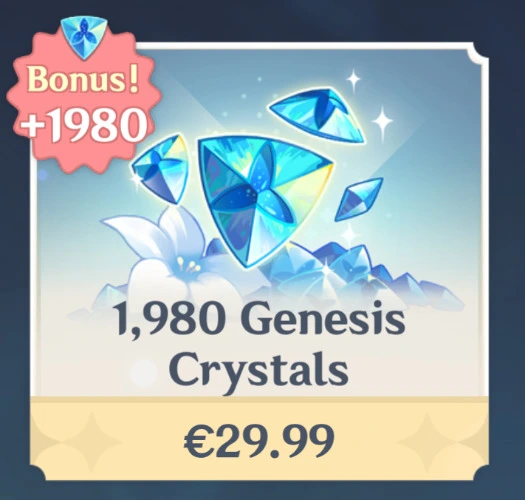 1.980 Genesis Crystals + 1.980 bonus