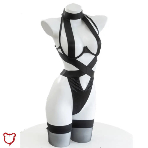 Gothic Black Strap Lingerie - A / L