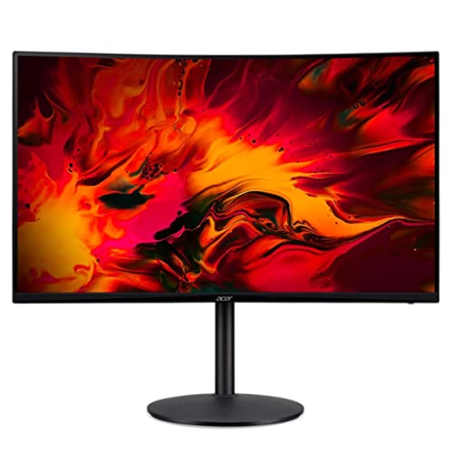 Acer Nitro XZ320Q Xbmiiphx 31.5"" 1500R Curved Full HD (1920 x 1080) VA Zero-Frame Gaming Monitor with Adaptive-Sync Technology, 240Hz Refresh Rate, 1ms VRB, (Display Port & 2 x HDMI Ports), Black - FHD 240Hz - 31.5-inch