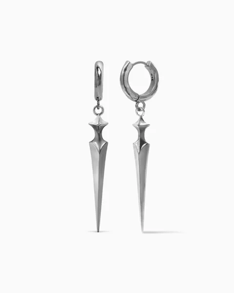 Saber Earrings | Silver