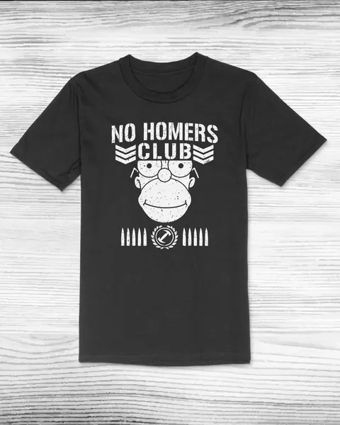 No Homers Club The Simpsons x Bullet Club Wrestling T-Shirt