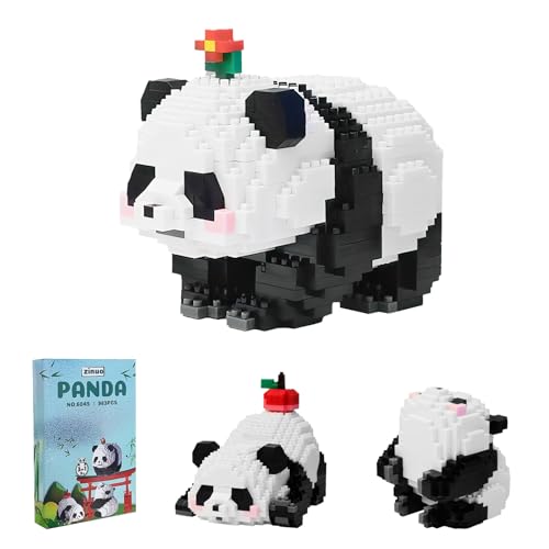 Panda Mini Building Blocks Set, Panda Cute Animals Building Sets, Gift for Adults and Children, Panda Micro Building Blocks Suit for Children 9+ Years Old