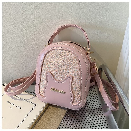 DIY Bag Satchel Purse Backpack Making Kit PU Leather Material Pattern Accessory Handmade Shoulder Handbag Sew Sewing Knitting Stitching Craft Tool Set Birthday Holiday Day Gift Video w Sub (Pink) - Pink