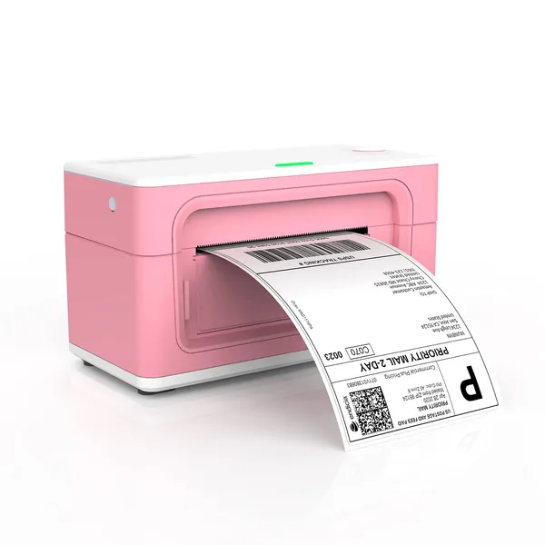 Pink Label Printer, MUNBYN 4x6 Thermal Label Printer for Shipping Packages & Small Business, Desktop Label Printers Compatible with USPS, UPS, FedEx, Shopify, Amazon, Ebay, etc