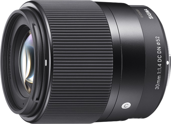 Sigma 30mm 302965 F1,4 DC DN Contemporary Objektiv (52mm Filtergewinde) für Sony-E Objektivbajonett - für Sony-E Single