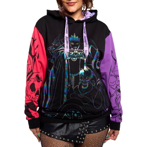DISNEY VILLAINS COLOUR BLOCK HOODED SWEATSHIRT | Small