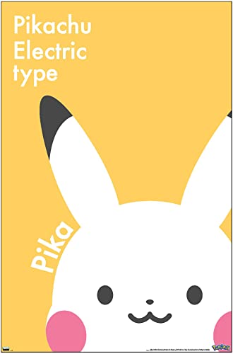 Trends International Pokémon - Pikachu Electric Type Wall Poster - 22.375" x 34" - Unframed Version