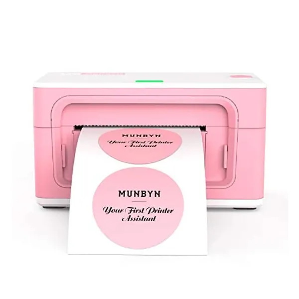 
                            Pink Shipping Label Printer, [Upgraded 2.0] MUNBYN Label Printer Maker for Shipping Packages Labels 4x6 Thermal Printer for Home Business, Compatible with Amazon, Etsy, Ebay, Shopify, FedEx
                        