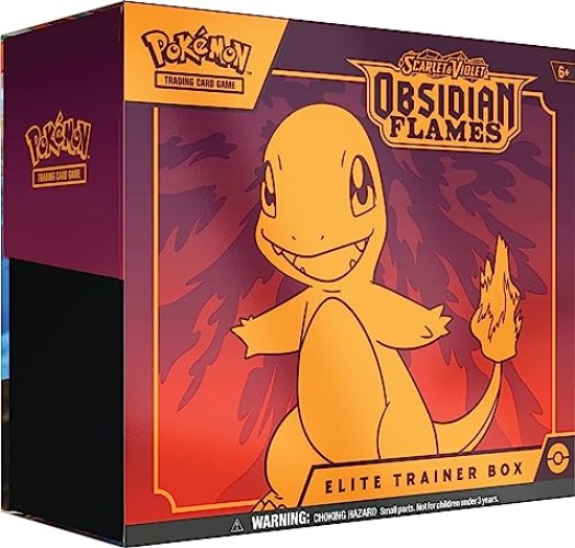 Pokémon TCG: Scarlet & Violet—Obsidian Flames Elite Trainer Box (9 Booster Packs, 1 Full-Art Foil Promo Card & Premium Accessories)