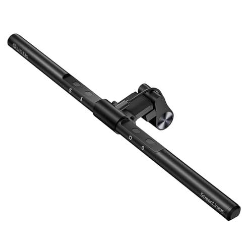 Quntis Computer Monitor Lamp, Screen Monitor Light Bar for Eye Caring, USB Reading LED Task Lamp with Auto-Dimming, Dimmable Lamp Bar, Touch Control, No Glare Space Saving Home Office Desk Lamps - ScreenLinear Pro