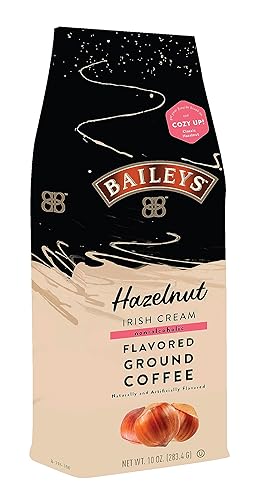 Ground Coffee, Medium Roast, Hazelnut Irish Cream Flavored 10oz Bag - Hazelnut Irish Cream - 10 Ounce (Pack of 1)