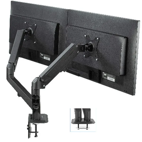 VIVO Black Spring Arm Clamp-on Desk Mount Stand