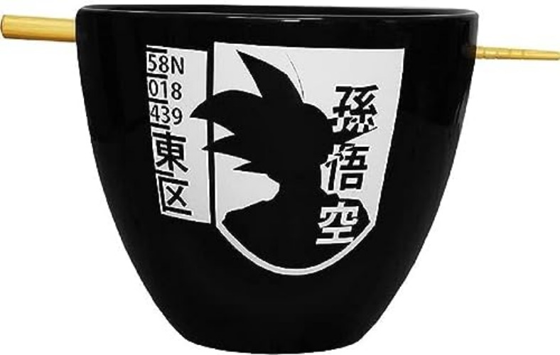 JUST FUNKY Dragon Ball - BOL à Ramen Avec Baguette 470ml - Black Symbol