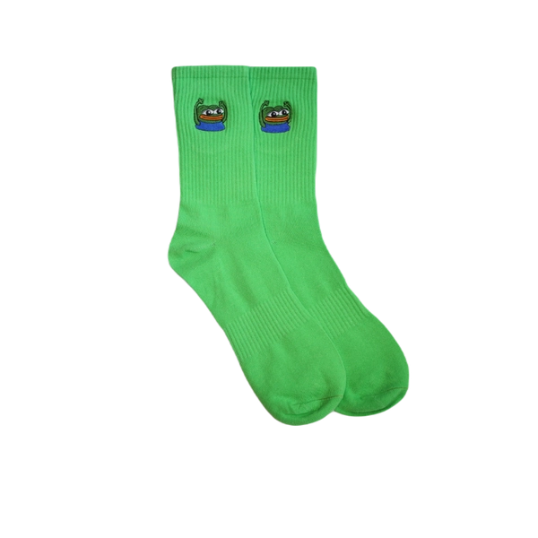 HYPERS Embroidered Socks Green